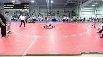 100 lbs Rr Rnd 2 - Blaise Wilson, Mat Warriors Red vs Carson Kirk, Revival Orange