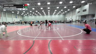 138 lbs Consi Of 16 #1 - Joseph Shook, NC vs Dominic Spennato, DE