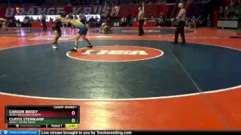 1 lbs Champ. Round 1 - Carson Bissey, Olney (Richland County) vs Curtis Steinkamp, Quincy (Notre Dame)