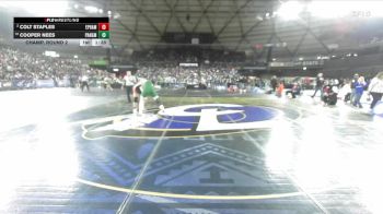 Boys 2A 165 lbs Champ. Round 2 - Cooper Nees, Port Angeles vs Colt Staples, Ephrata