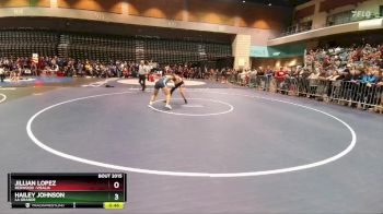 145 lbs Champ. Round 1 - Jayden Baca, Modesto vs Angelina Jimenez, Redwood -Visalia