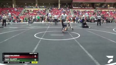 64 lbs Quarterfinal - Tripp Elliott, Augusta Wrestling Club vs Aiden Balderas, Triumph