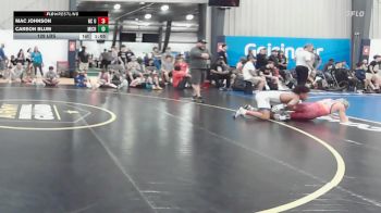 129 lbs Rr Rnd 2 - Mac Johnson, NC United - BHS vs Carson Blum, Michigan Premier Red - BHS