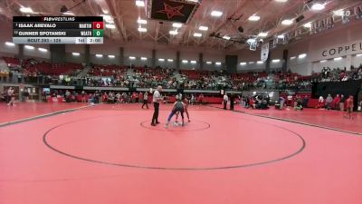 126 lbs Semifinal - Isaak Arevalo, Arlington Martin vs Gunner Spotanski, Weatherford