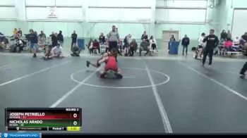 110 lbs Round 3 (8 Team) - Nicholas Arado, NCWAY vs Joseph Petriello, Rednose