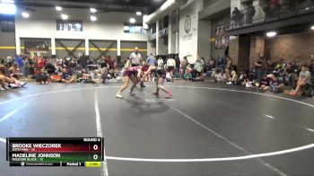130 lbs Round 4 (6 Team) - Brooke Wieczorek, SOTM Pink vs Madeline Johnson, Missouri Black
