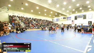 132 lbs Champ. Round 2 - Matthew Truong, Friendly Hills Wrestling Club vs Evan Flores, Legacy WC