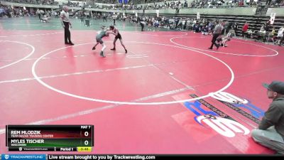 70 lbs Quarterfinal - Rem Mlodzik, Team Nazar Training Center vs Myles Tischer, Wisconsin