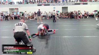 92 lbs Round 1 (6 Team) - Carlos Rodriguez, Florida Scorpions vs John Rodak, Tallahassee War Noles