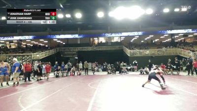 106 lbs Champ. Round 2 - Jonathan Harp, Middleburg vs Jose Zamorano, Troup