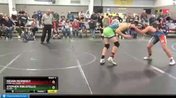 140 lbs Round 1 (6 Team) - Stephen Ribustello, NCWAY vs Nevan McKneely, MJWL All Stars