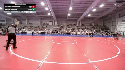 56 lbs Rr Rnd 2 - Zayden Peterson, Dueling Bandits vs Brody Owens, POWA