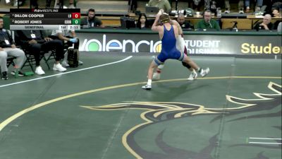 133 lbs Semifinal - Dillon Cooper, Little Rock vs Robert Jones, CSU Bakersfield