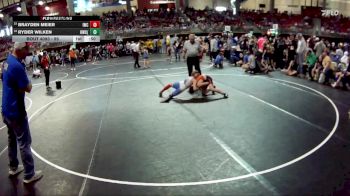 95 lbs Champ. Round 1 - Brayden Meier, Impact Wrestling Club vs Ryder Wilken, Hawks Wrestling Club (Lincoln)