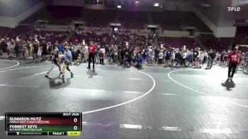 74 lbs Champ. Round 2 - Gunnison Mutz, Pueblo West Storm Wrestling vs Forrest Keys, SLV Elite Wrestling Club