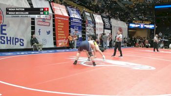 285 Class 4 lbs Champ. Round 1 - Noah Patton, Lee`s Summit West vs Noah McCollum, Eureka