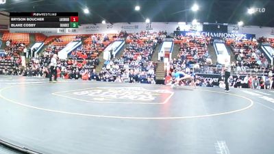 157 lbs Semifinals (8 Team) - Blake Cosby, Dundee vs Bryson Boucher, Lake Odessa Lakewood