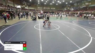 54 lbs Consi Of 4 - Liam Wright, Bear Cave WC vs Elliana Delgado, Fort Lupton