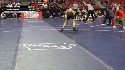 3A-106 lbs Quarterfinal - Abe Heysinger, Dubuque Hempstead vs Vincent Moore, Valley, West Des Moines