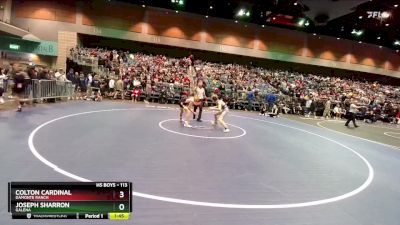 113 lbs Champ. Round 1 - Colton Cardinal, Damonte Ranch vs Joseph Sharron, Galena