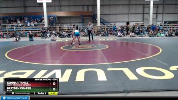 138 lbs Champ. Round 1 - Brayden Draper, Nyssa vs Gunnar Tamez, All In Wrestling Academy
