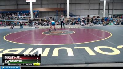 138 lbs Champ. Round 1 - Brayden Draper, Nyssa vs Gunnar Tamez, All In Wrestling Academy