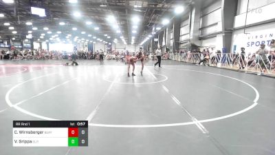 106 lbs Rr Rnd 1 - Chase Wirnsberger, Buffalo Valley Wrestling Club - Black vs Vincent Grippa, Elite NJ HSB Red