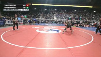4A-132 lbs Semifinal - Lincoln Young, Rock Springs vs Weston Green, Green River