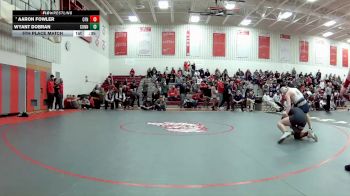 132 lbs 5th Place Match - Aaron Fowler, Northwest (Canal Fulton) vs Wyant Dobran, Conneaut