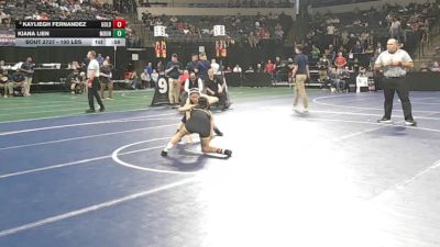 100 lbs Consi Of 8 #1 - Kayliegh Fernandez, Golden West (CS) vs Kiana Lien, Mountain View (CC)