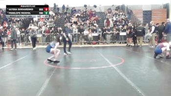 107 lbs Semifinal - Alyssa Sukharenko, Brookline vs Penelope Trostel, Framingham