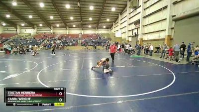 100 lbs Cons. Round 1 - Tristan Herrera, Mountain Ridge Youth Wrestling vs Casen Wright, Headwaters Wrestling Academy