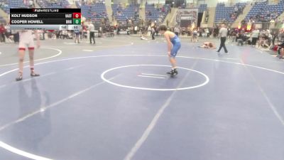132 lbs Consi Of 4 - Kolt Hudson, Hastings Wrestling Club vs Cooper Howell, Brighton WC