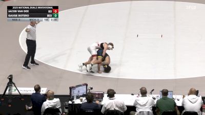 133 lbs Quarters & 1st Wb (16 Team) - Gauge Botero, Michigan vs Jacob Van Dee, Nebraska