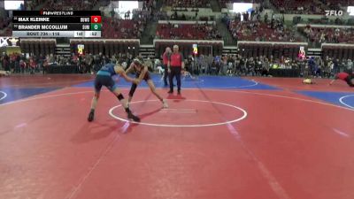 116 lbs Cons. Round 7 - Max Kleinke, Sidney Wrestling Club vs Brander McCollum, Ronan Wrestling