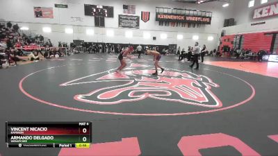 113 lbs Cons. Round 2 - Vincent Nicacio, Kamiakin vs Armando Delgado, Wenatchee