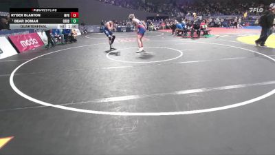 2A/1A Boys 175 Quarterfinal - Bear Doman, Crane Boys vs Ryder Blanton, Myrtle Point Boys