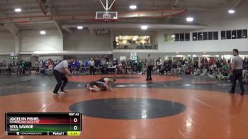 100 lbs 5th Place Match - Vita Savage, TAYLOR vs Jocelyn Fishel, Cumberland Valley Hs