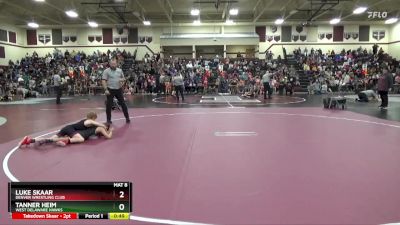 J-7 lbs Quarterfinal - Luke Skaar, Denver Wrestling Club vs Tanner Heim, West Delaware Hawks