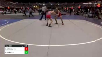 109 lbs Round Of 32 - Kasey Whitney, Ford Dyansty WC vs Garett Hicks, Alpha Dawg