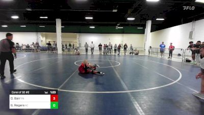 120 lbs Consi Of 32 #2 - Deklan Barr, PA vs Gabe Rogers, NC