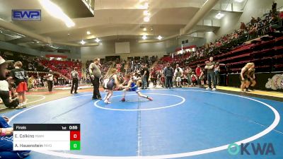 67 lbs Final - Emeree Calkins, Pawhuska Elks Takedown vs Acelynn Hauenstein, Pryor Tigers