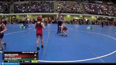 65 lbs Cons. Round 1 - Holden Ficker, Amery Warrior`s vs Kellen Mallicoat, CIWC / Team Intensity