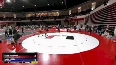 115 lbs Semifinal - Coty Sessions, Lions Wrestling Academy vs Laila Mirza, Oklahoma