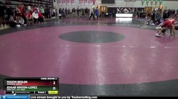 120 lbs Cons. Round 2 - Edgar Mhoon-Lopez, Iowa City, City High vs Mason Besler, Dubuque Senior