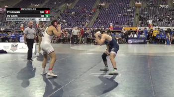 149 lbs 2nd Wrestleback (16 Team) - Bo Davis, Corban University vs Ty Lehman, Cumberlands (Ky.)