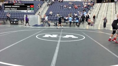 157 lbs 7th Place Match - Abriel Padilla, Unattached Mt Olive vs Michael Shannon, Southeastern