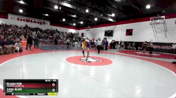 106 lbs Quarterfinal - Elijah Poe, Calvary Chapel SA vs Casa Elias, Cajon