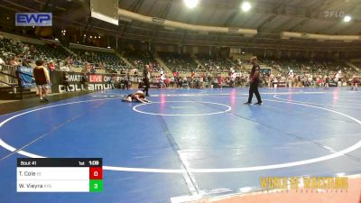 89 lbs Round Of 32 - Trevor Cole, Eierman Elite vs Walker Vieyra, Kansas Young Guns