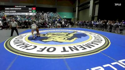 115 lbs Cons. Round 6 - Lyla Layson, Damonte Ranch vs Amea Whittington, Caldwell
